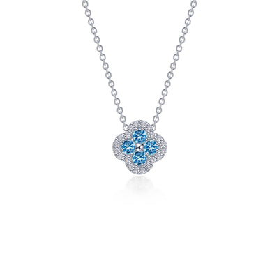 0.65 CTW Halo Necklace