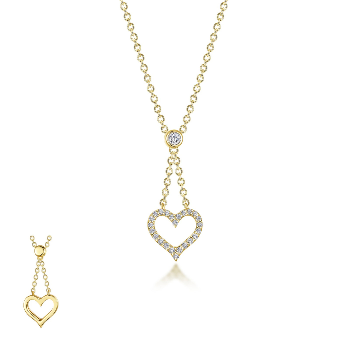 Reversible Cut-Out Heart Necklace