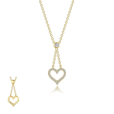 Reversible Cut-Out Heart Necklace