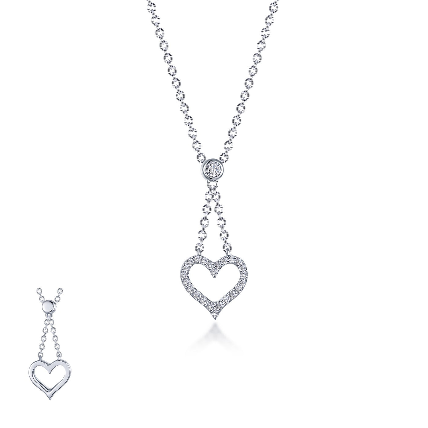 Reversible Cut-Out Heart Necklace