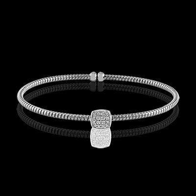 Bangle in 18k Gold with Diamonds
