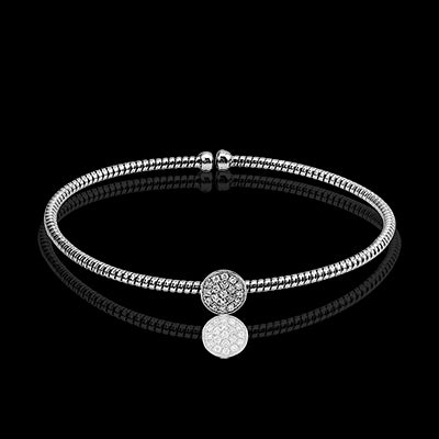 Bangle in 18k Gold with Diamonds