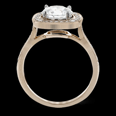 Engagement Ring in 18k Gold with Diamonds