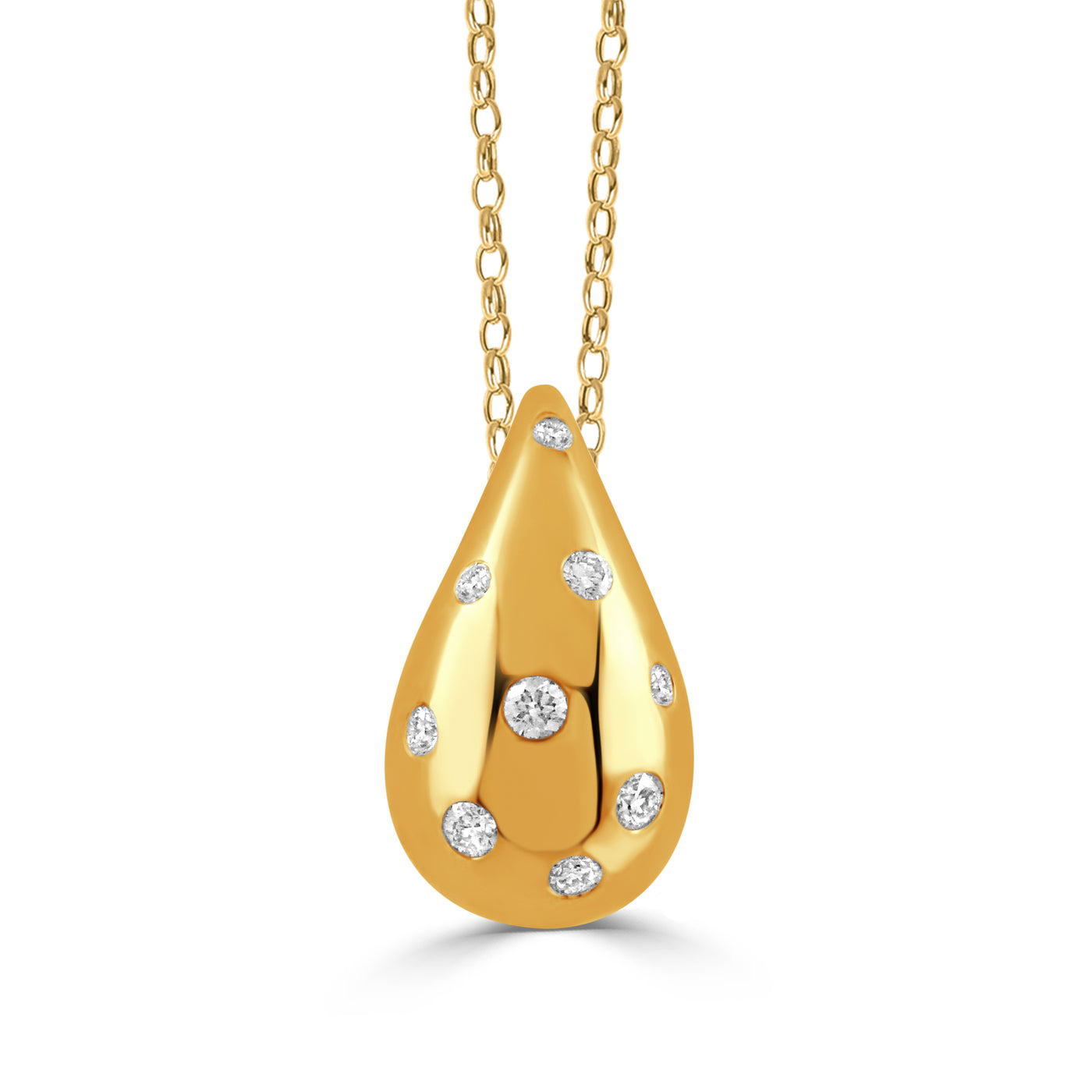 P11705-18K YELLOW GOLD DIAMOND PENDANT