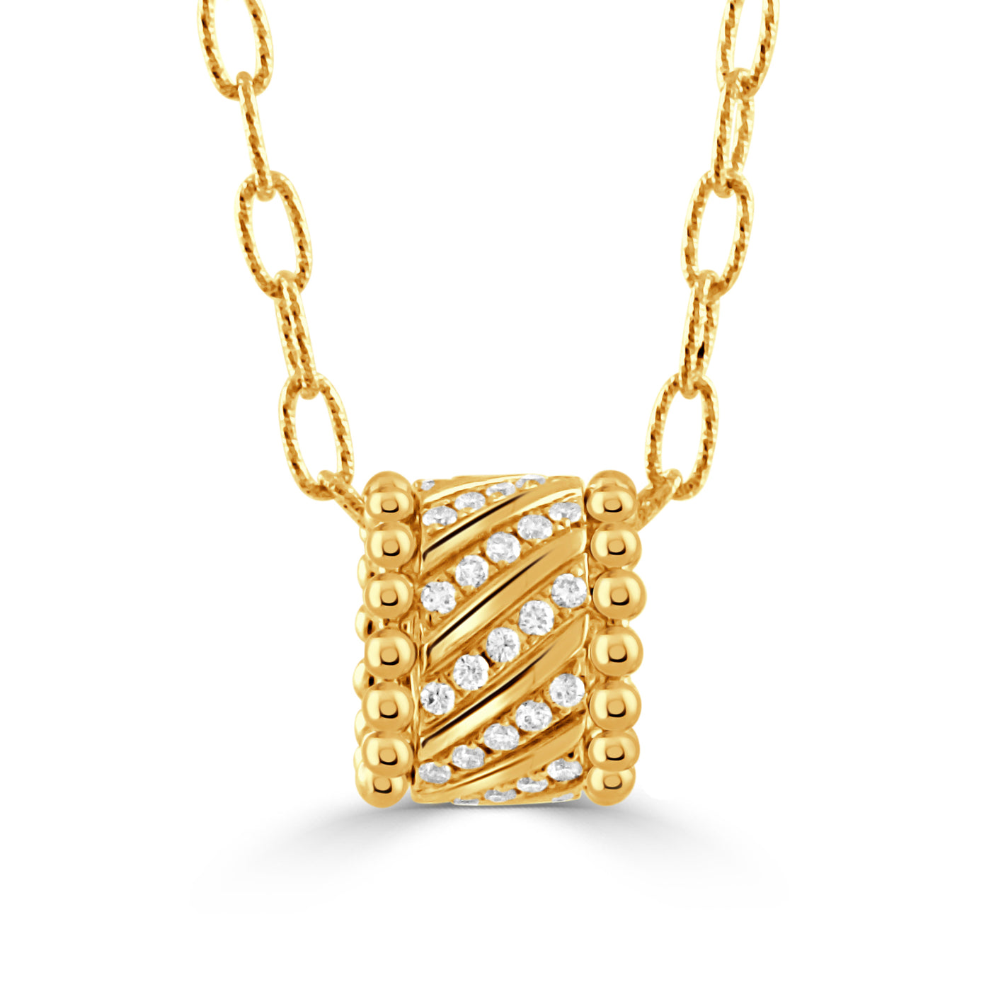 P11794-18K YELLOW GOLD DIAMOND PENDANT