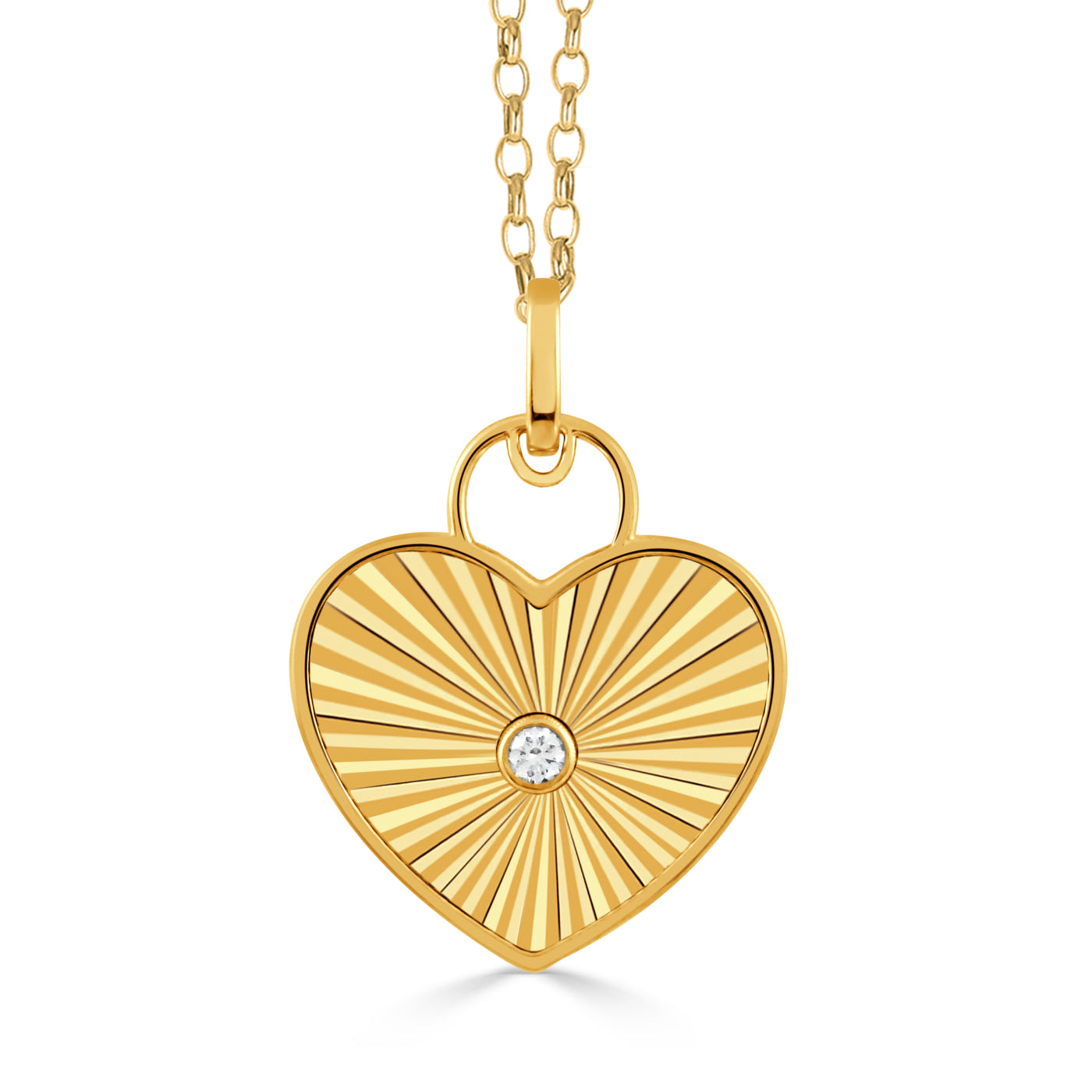 P11850-18K YELLOW GOLD DIAMOND PENDANT