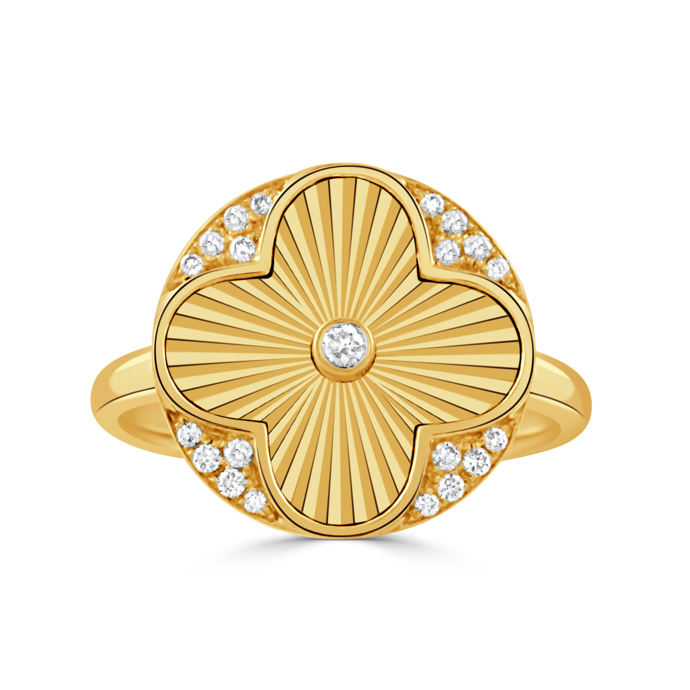 R11269-18K YELLOW GOLD DIAMOND RING