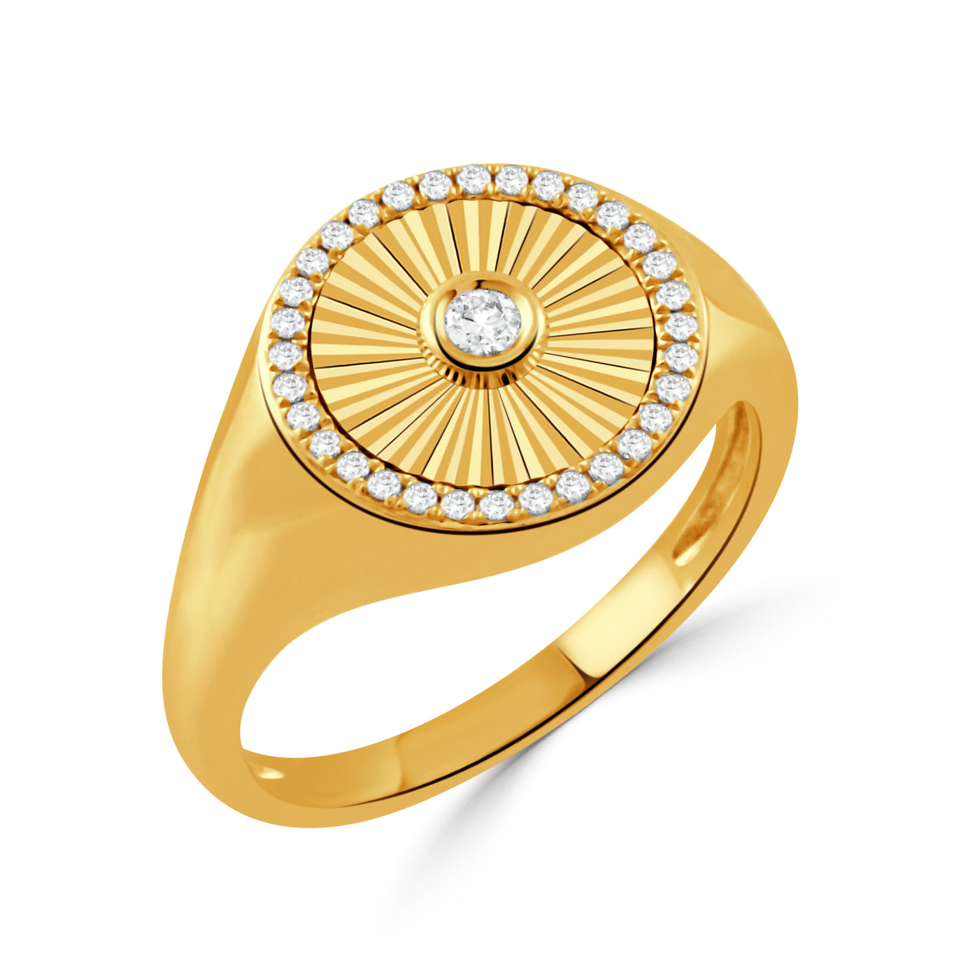 R11458-1-18K YELLOW GOLD DIAMOND RING