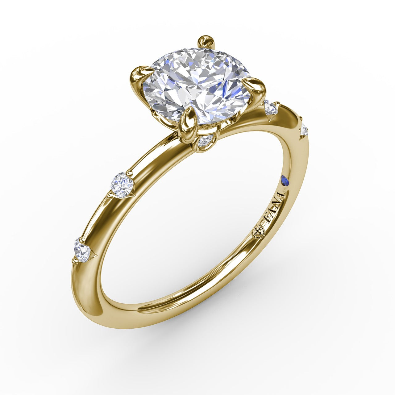 Modern Raindrop Diamond Engagement Ring