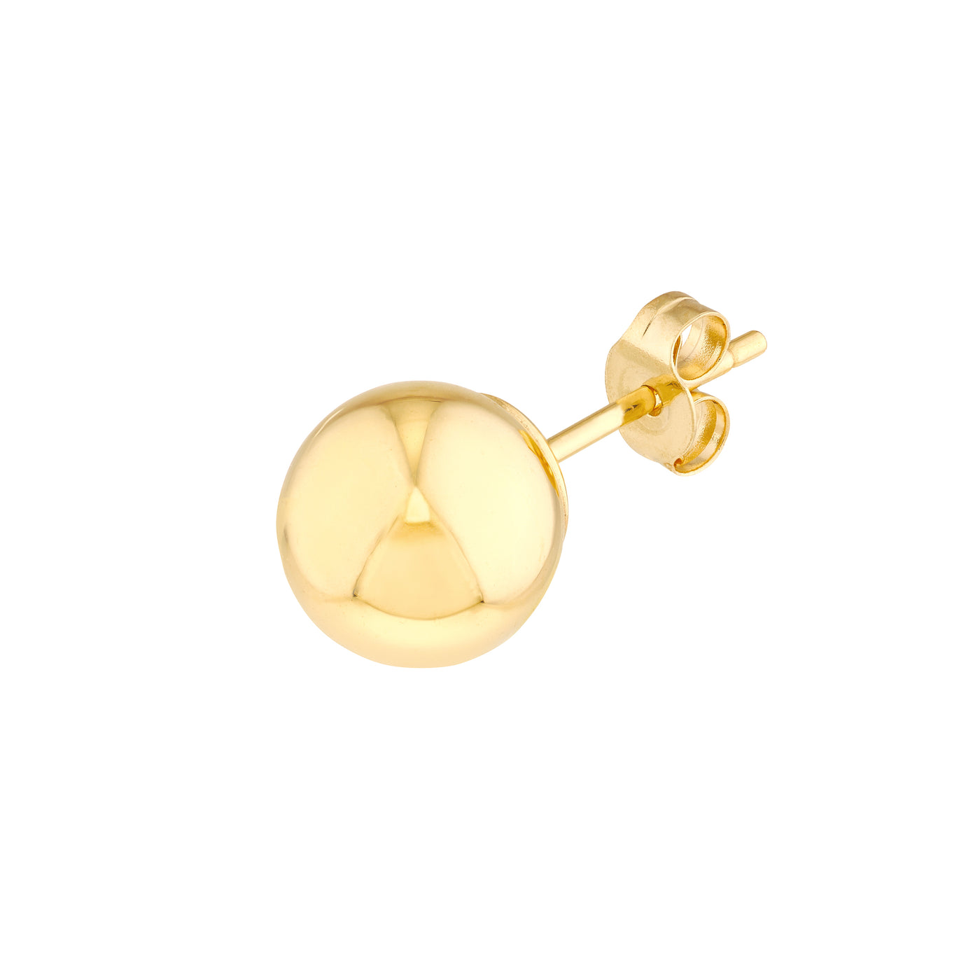 7mm Polished Ball Stud Earrings