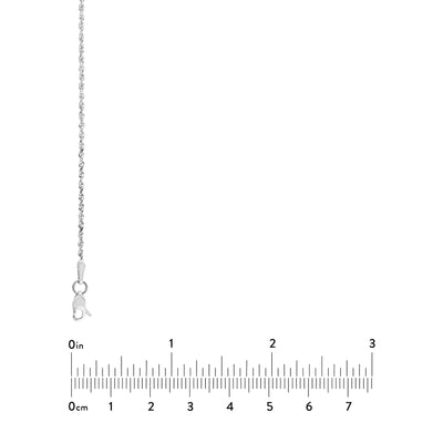 1.56mm D/C Rope Chain with Lobster Lock