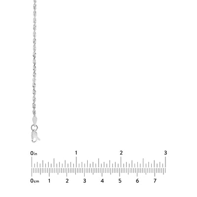 2.15mm D/C Rope Chain with Lobster Lock