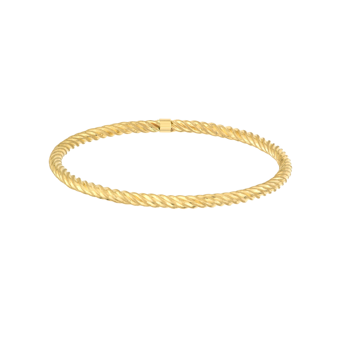 Slip-On Twisted Rope Tube Bangle