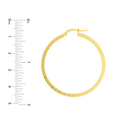 Texture Hoop Earrings