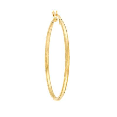 2 X 40mm DC Florentine Hoop Earrings