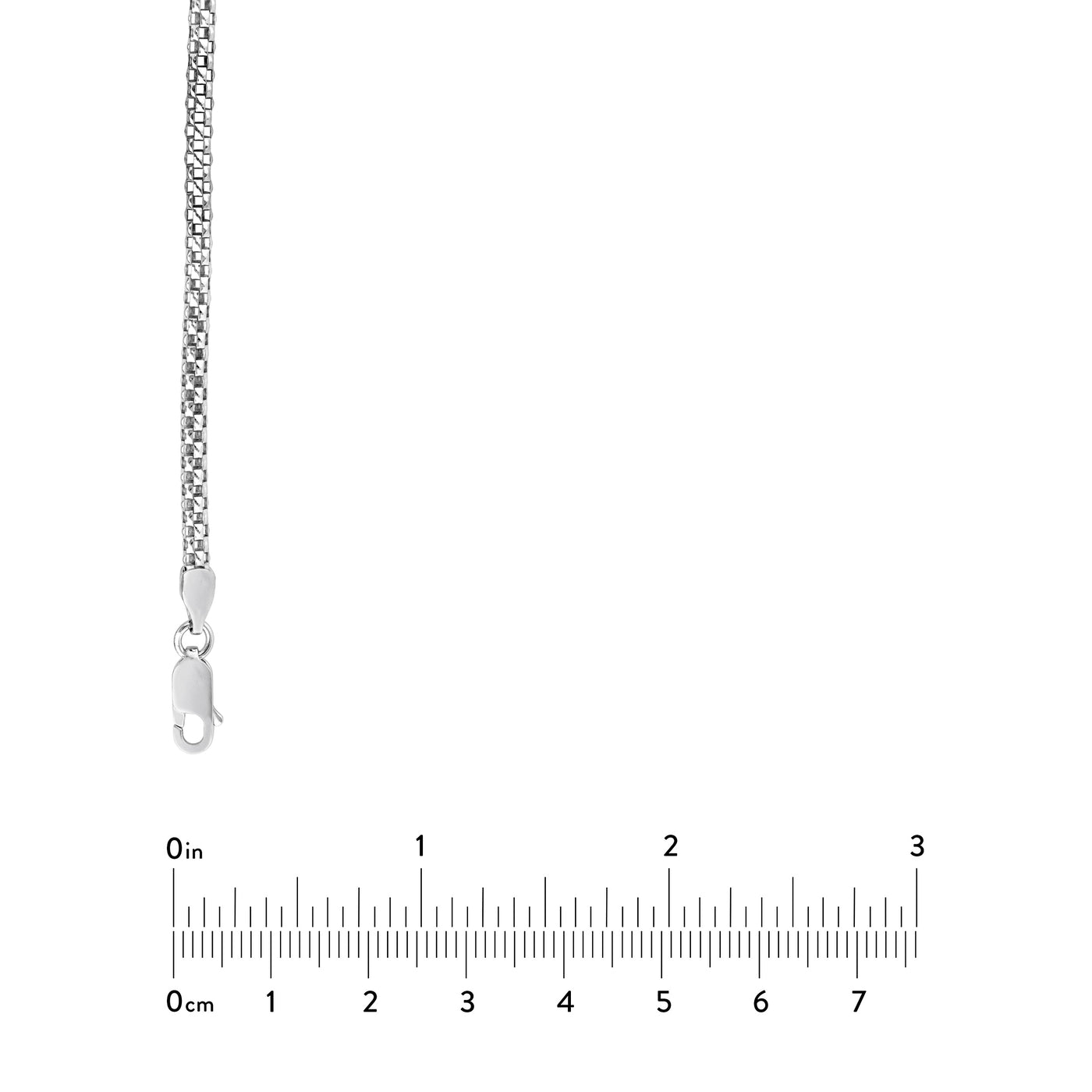 Sterling Silver 3mm Popcorn Chain
