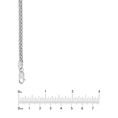 Sterling Silver 4mm Popcorn Chain with Lobster Lock