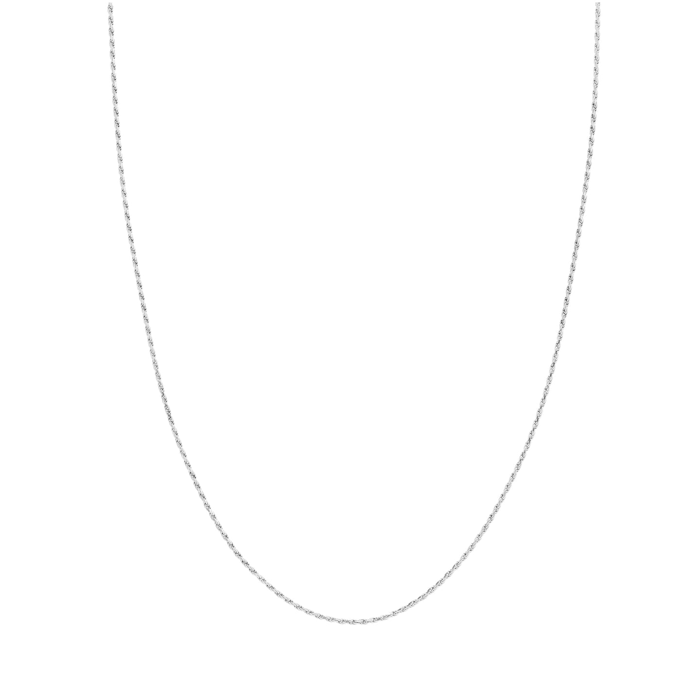 Sterling Silver 1.3mm D/C Rope Chain