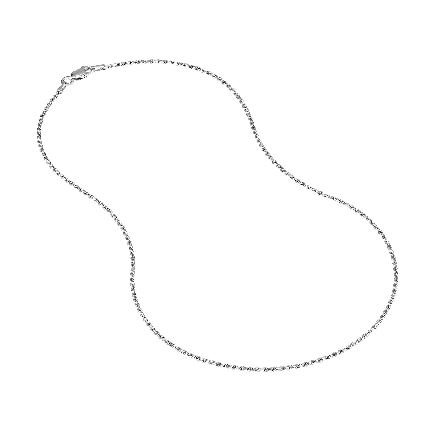 Sterling Silver 1.3mm D/C Rope Chain