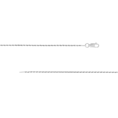 Sterling Silver 1.3mm D/C Rope Chain