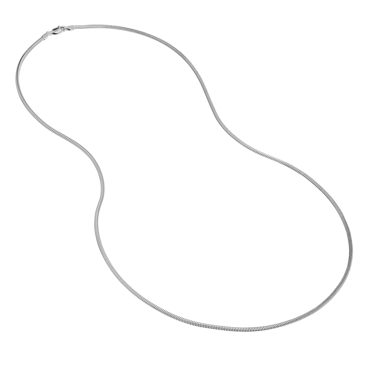Sterling Silver 1.9mm Snake Chain with Lobster Lock