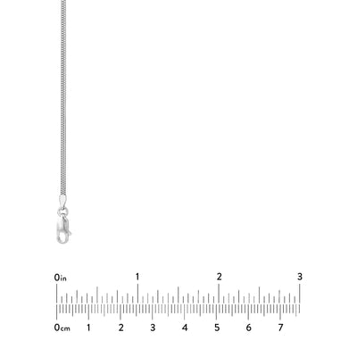 Sterling Silver 1.6mm Snake Chain with Lobster Lock