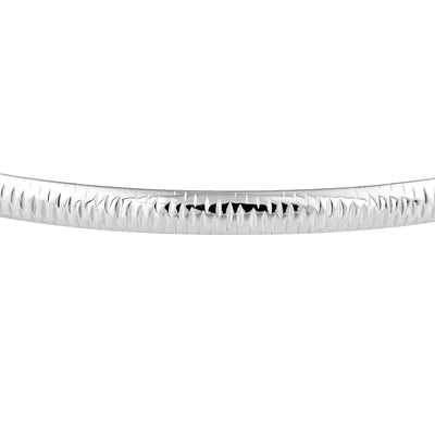 Diamond-Cut Tube Hinged Bangle