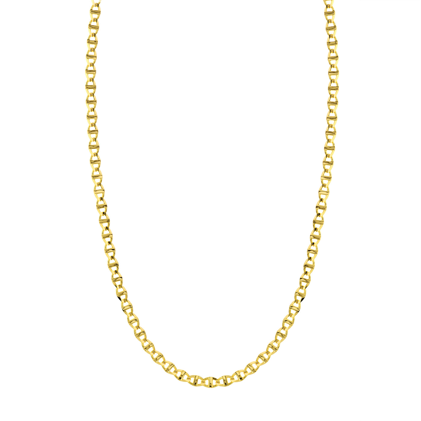 5.40mm Concave Mariner Chain with Lobster Lock