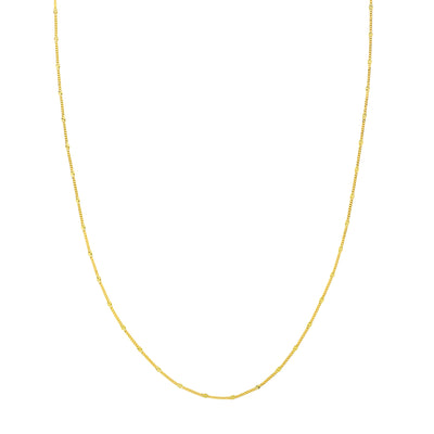Curb Saturn Chain with Diamond-Cut Stations