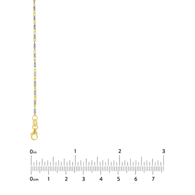 1.5mm Two-Tone Brilliant-Cut Chain
