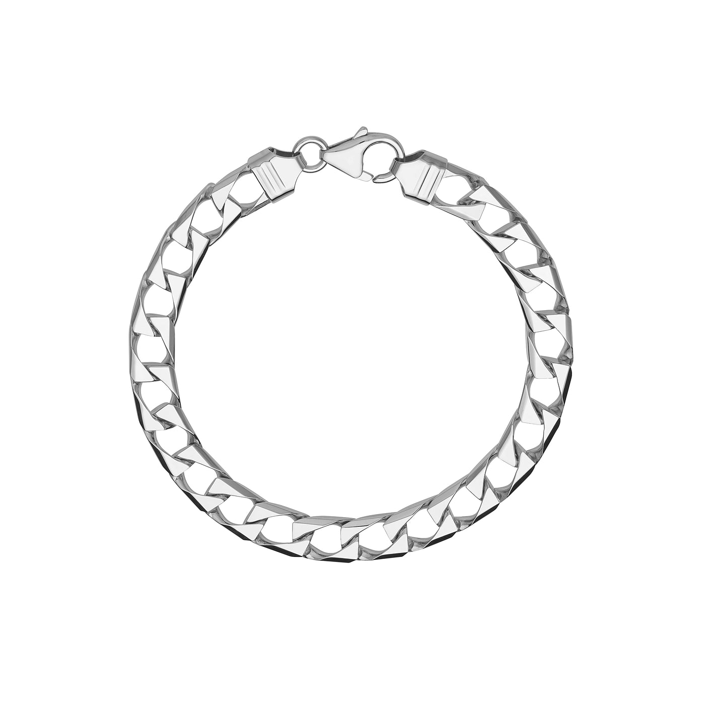 11.7mm Square Curb Bracelet