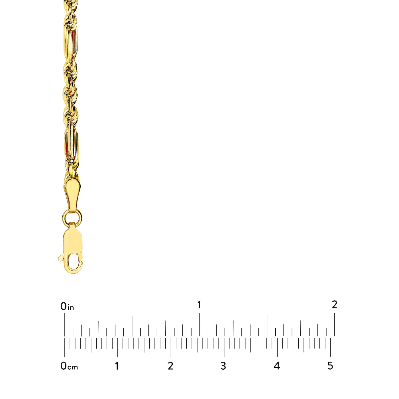 3.00mm D/C Hollow Figarope Milano Chain