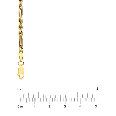 3.00mm D/C Hollow Figarope Milano Chain