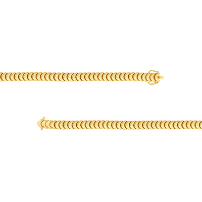 Polished Caterpillar Chain