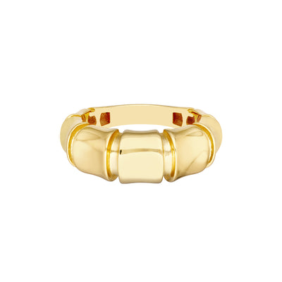 Fluted Polished Ring