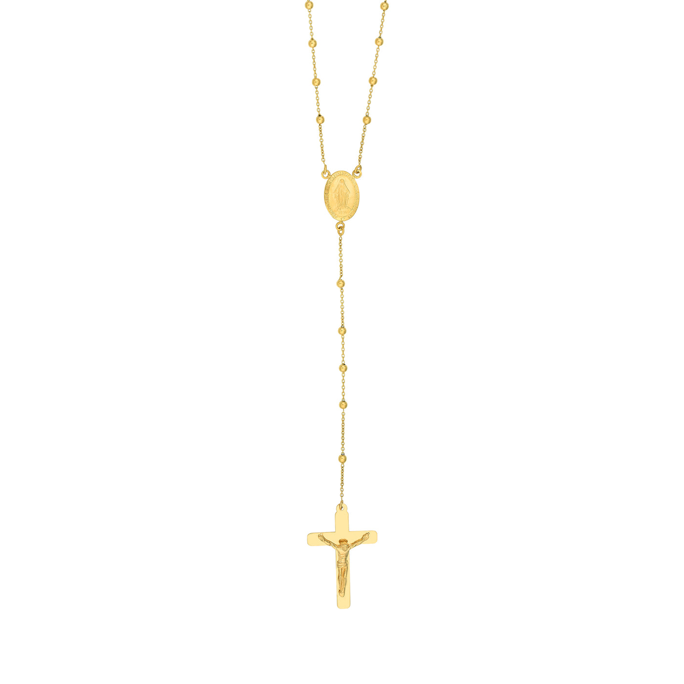 Traditional Rosary Necklace with Crucifix