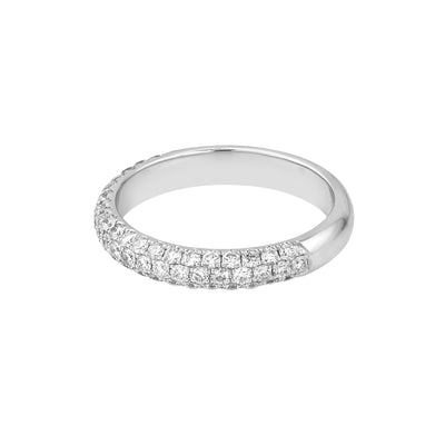 Pavé Diamond Stackable Band (3/4tcw) in White Gold