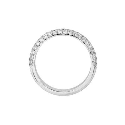 Pavé Diamond Stackable Band (3/4tcw) in White Gold