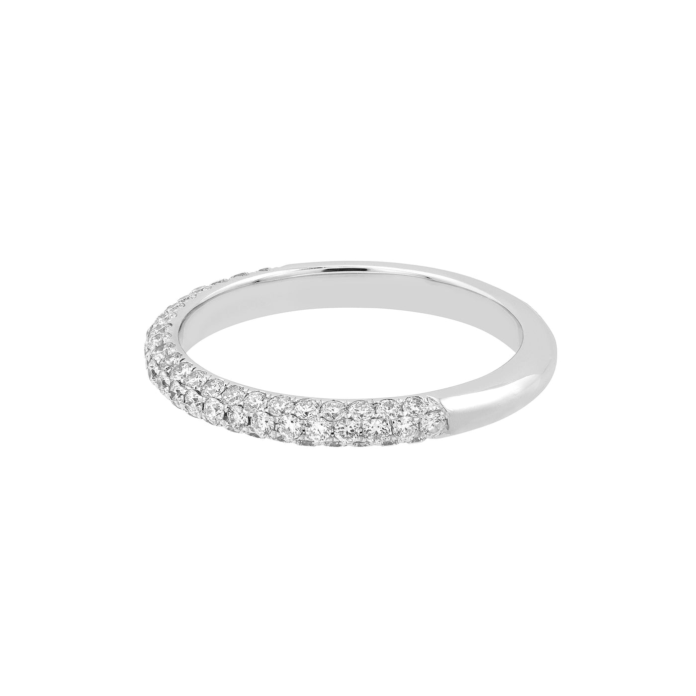 Diamond Pavé Stackable Band (5/8tcw) in White Gold