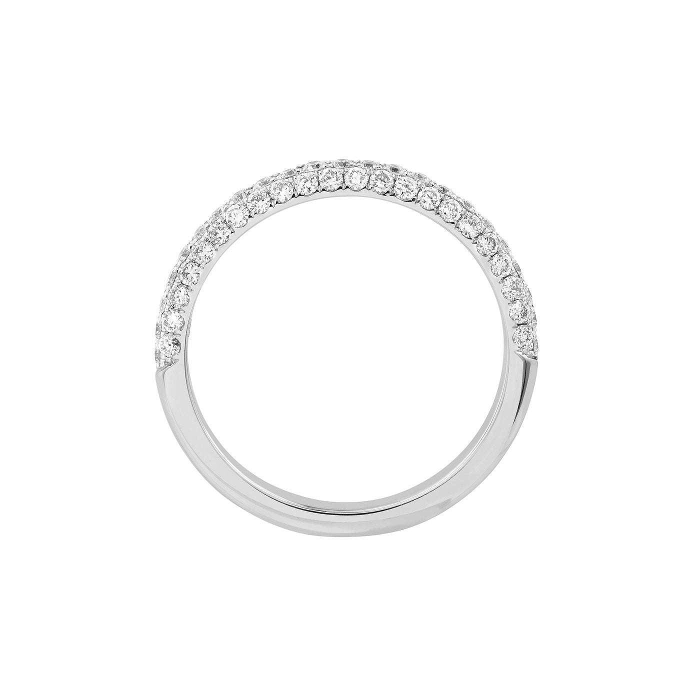 Diamond Pavé Stackable Band (5/8tcw) in White Gold