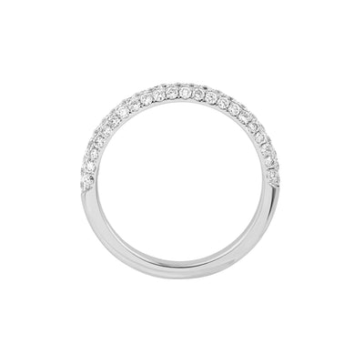 Diamond Pavé Stackable Band (5/8tcw) in White Gold