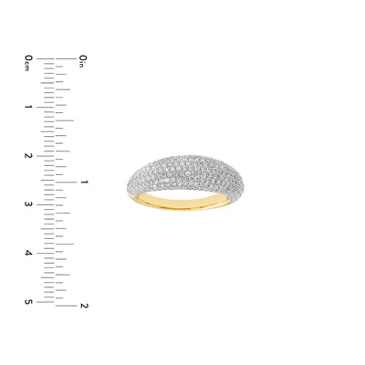 Diamond Pavé Dome Ring