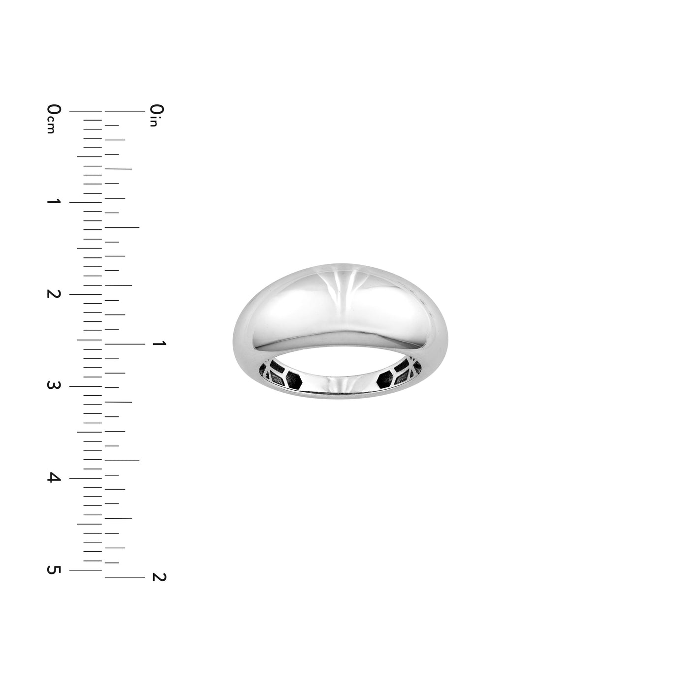 Sterling Silver Polished Dome Ring