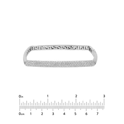 Pave Diamond Square Bangle