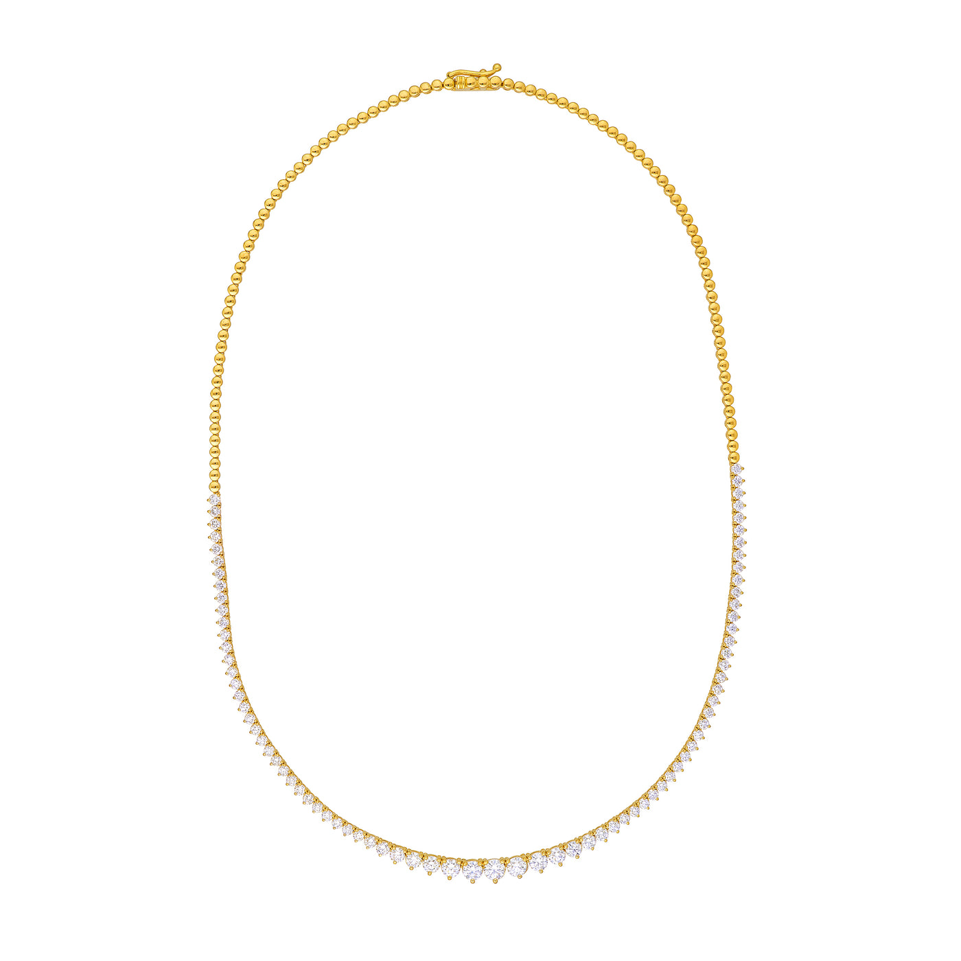 Diamond Graduated Tennis Necklace (5-1/4tcw)