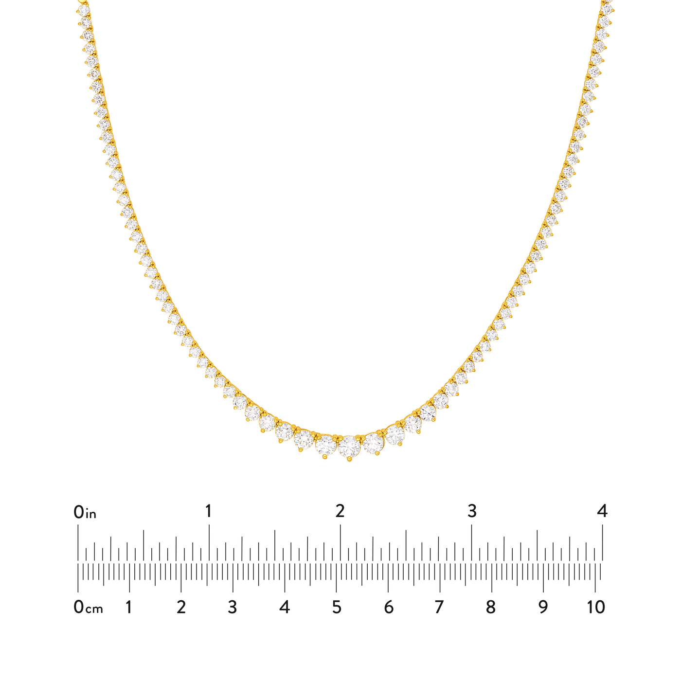 Diamond Graduated Tennis Necklace (5-1/4tcw)