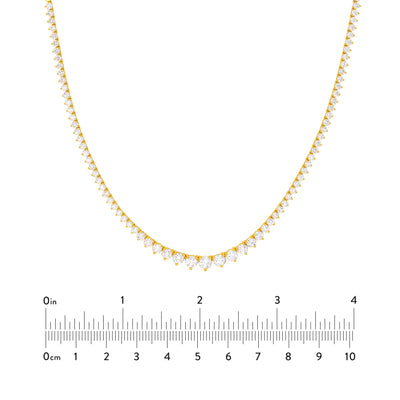 Diamond Graduated Tennis Necklace (5-1/4tcw)