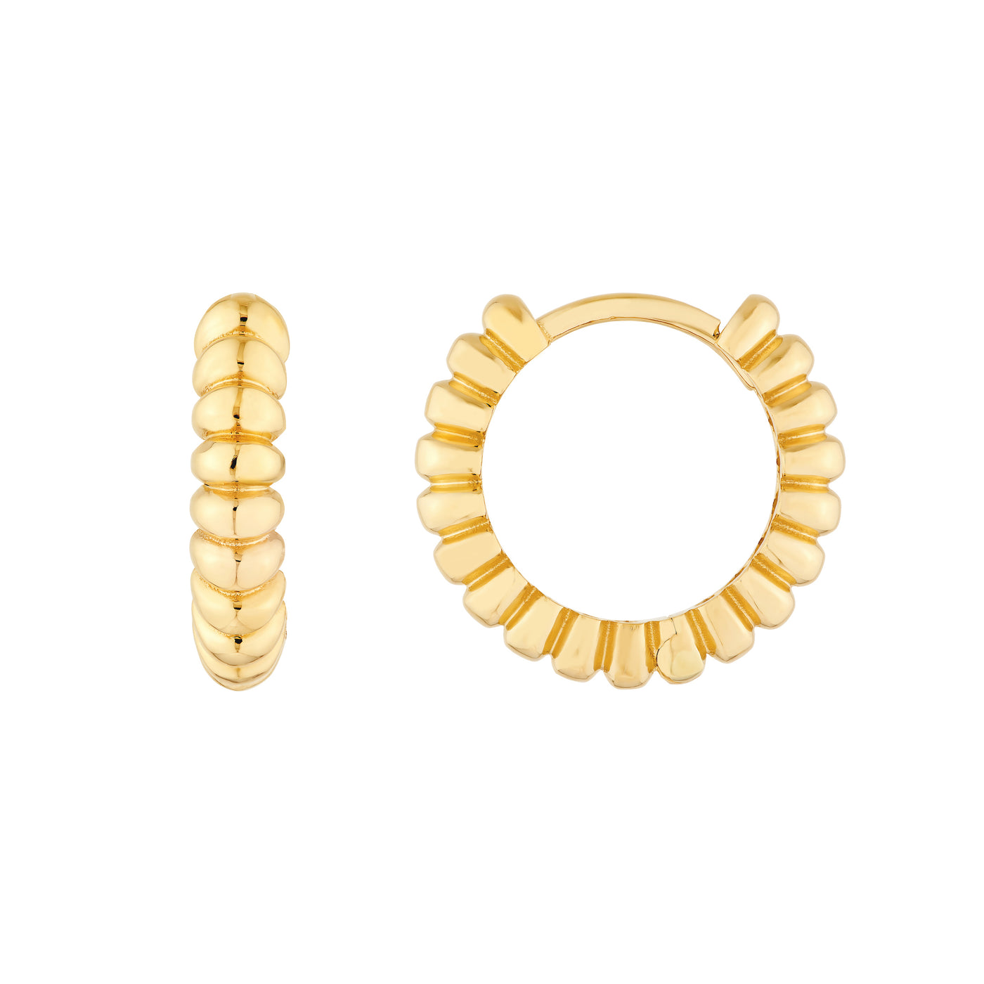 Rope Round Hoop Earrings