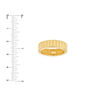 Wide Ridge Ribbed Band
