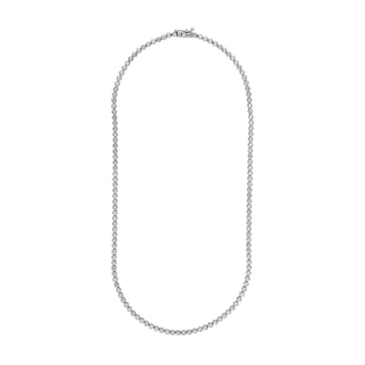 Bezel Set Diamond Necklace (4tcw)